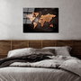 Wallity Cuadro Decorativo de Vidrio Templado Multicolor 50 x 70 cm